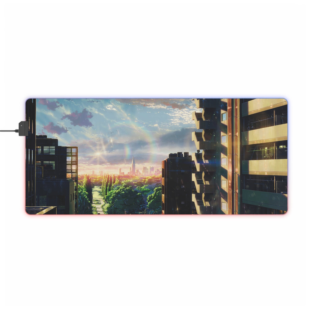 The Garden Of Words RGB LED Mouse Pad (Desk Mat)