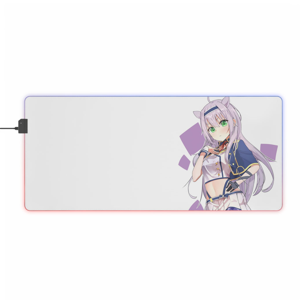 Rokudenashi Majutsu Koushi To Akashic Records Sistine Fibel RGB LED Mouse Pad (Desk Mat)