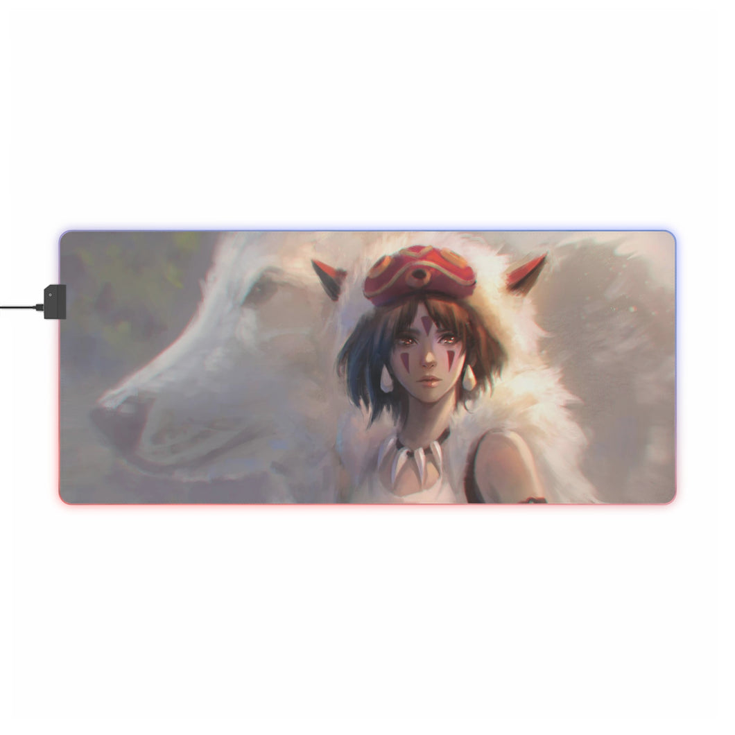 Princess Mononoke RGB LED Mouse Pad (Desk Mat)