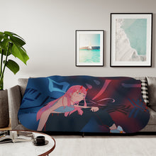 Load image into Gallery viewer, Darling in the FranXX - Zero Two Sherpa Blanket
