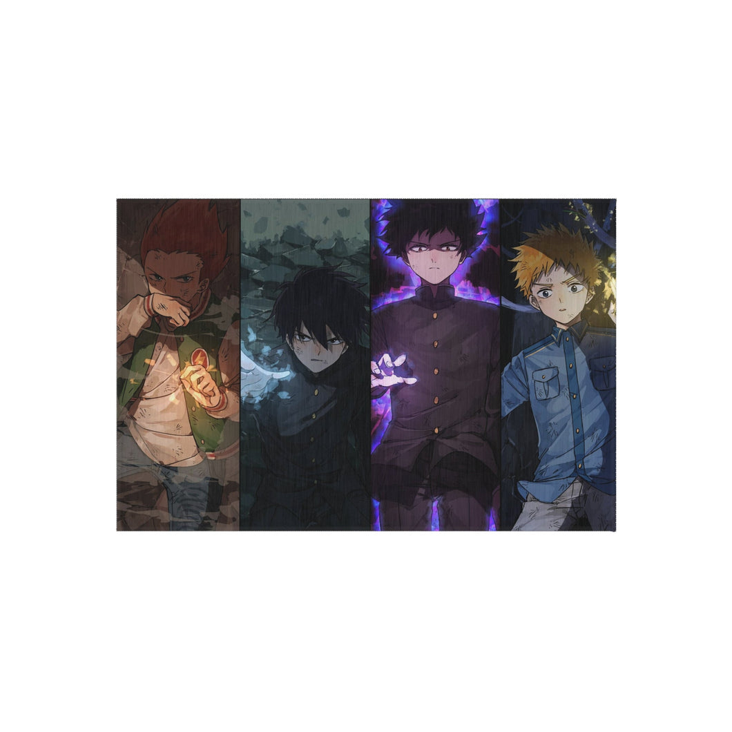 Mob Psycho 100 Shigeo Kageyama, Ritsu Kageyama, Teruki Hanazawa Rug
