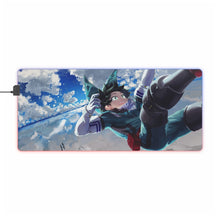 Load image into Gallery viewer, My Hero Academia Izuku Midoriya RGB LED Mouse Pad (Desk Mat)
