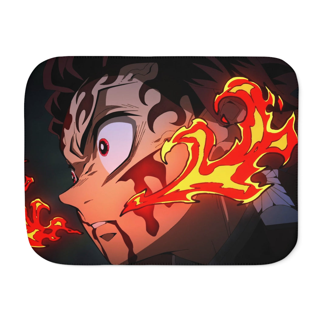 Anime Demon Slayer: Kimetsu no Yaiba Sherpa Blanket