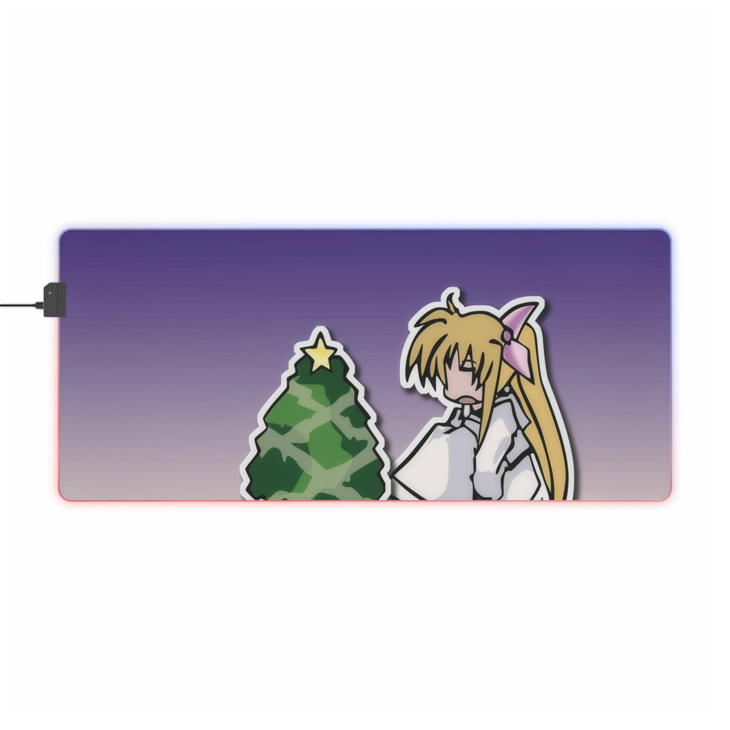 Magical Girl Lyrical Nanoha RGB LED Mouse Pad (Desk Mat)