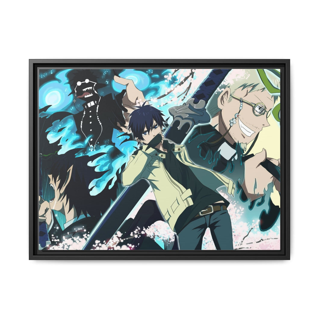 Rin and Shiro Canvas Framed Art Print