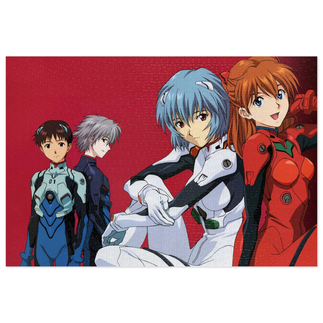 Neon Genesis Evangelion Shinji Ikari, Rei Ayanami, Kaworu Nagisa Jigsaw Puzzle