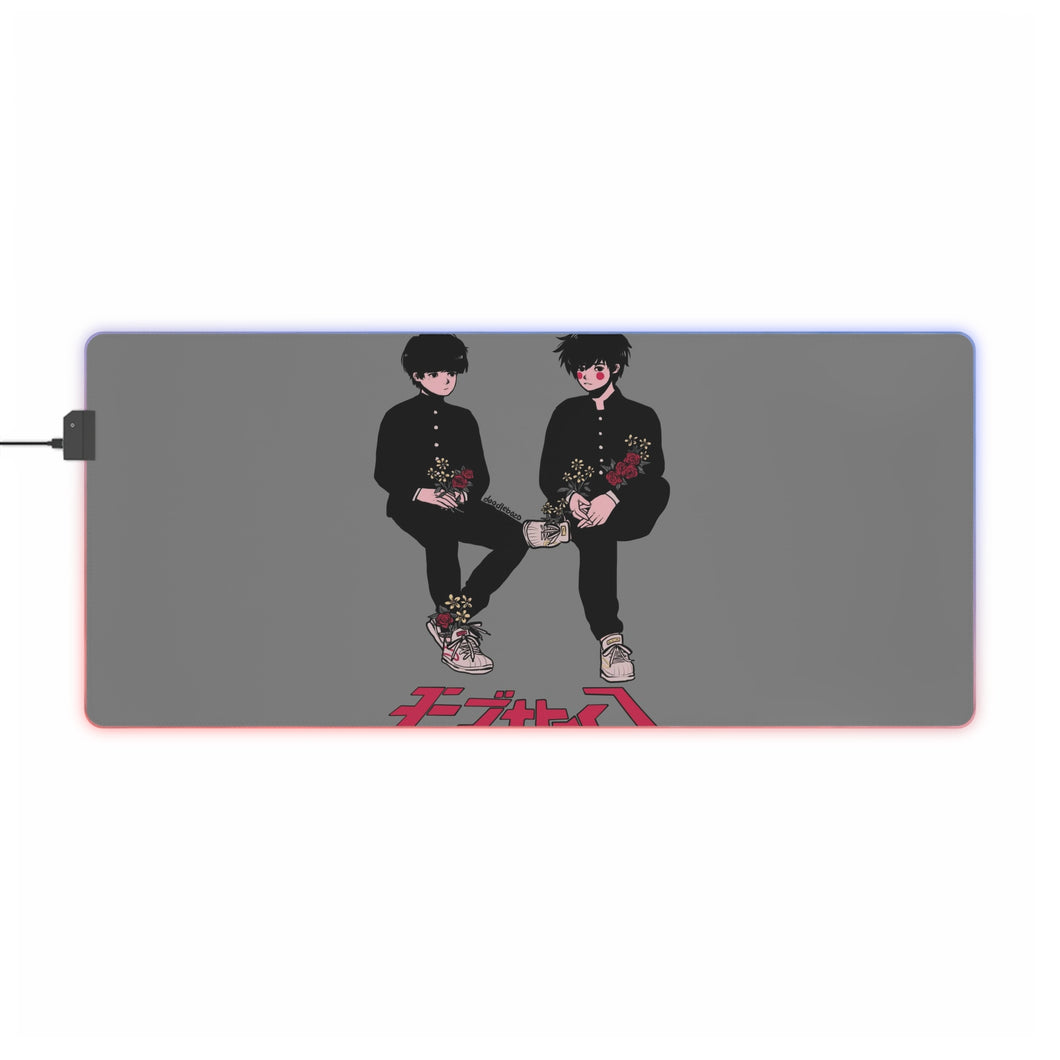 Mob Psycho 100 Shigeo Kageyama, Ritsu Kageyama RGB LED Mouse Pad (Desk Mat)