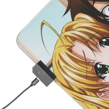 Load image into Gallery viewer, High School DxD Rias Gremory, Issei Hyoudou, Asia Argento RGB LED Mouse Pad (Desk Mat)

