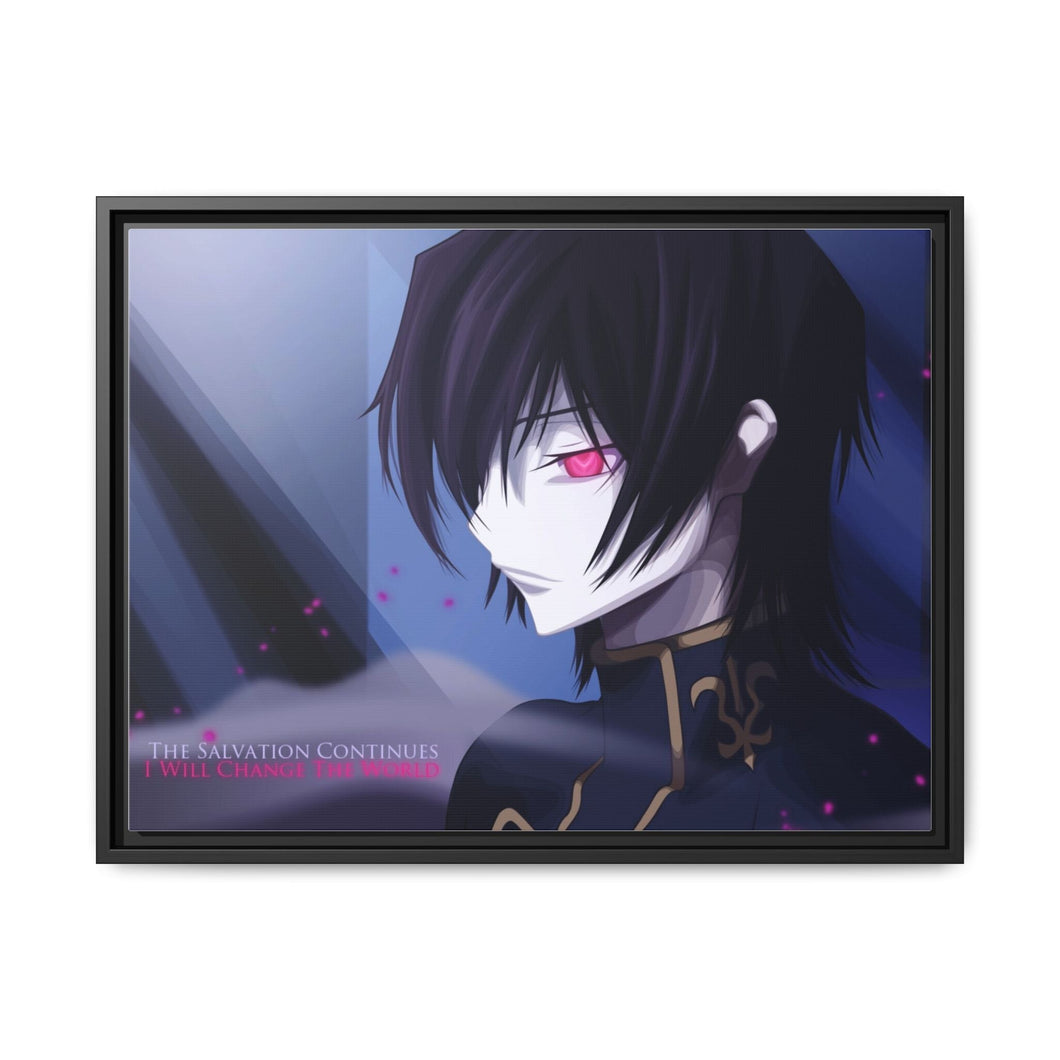 Anime Code Geassr Canvas Framed Art Print