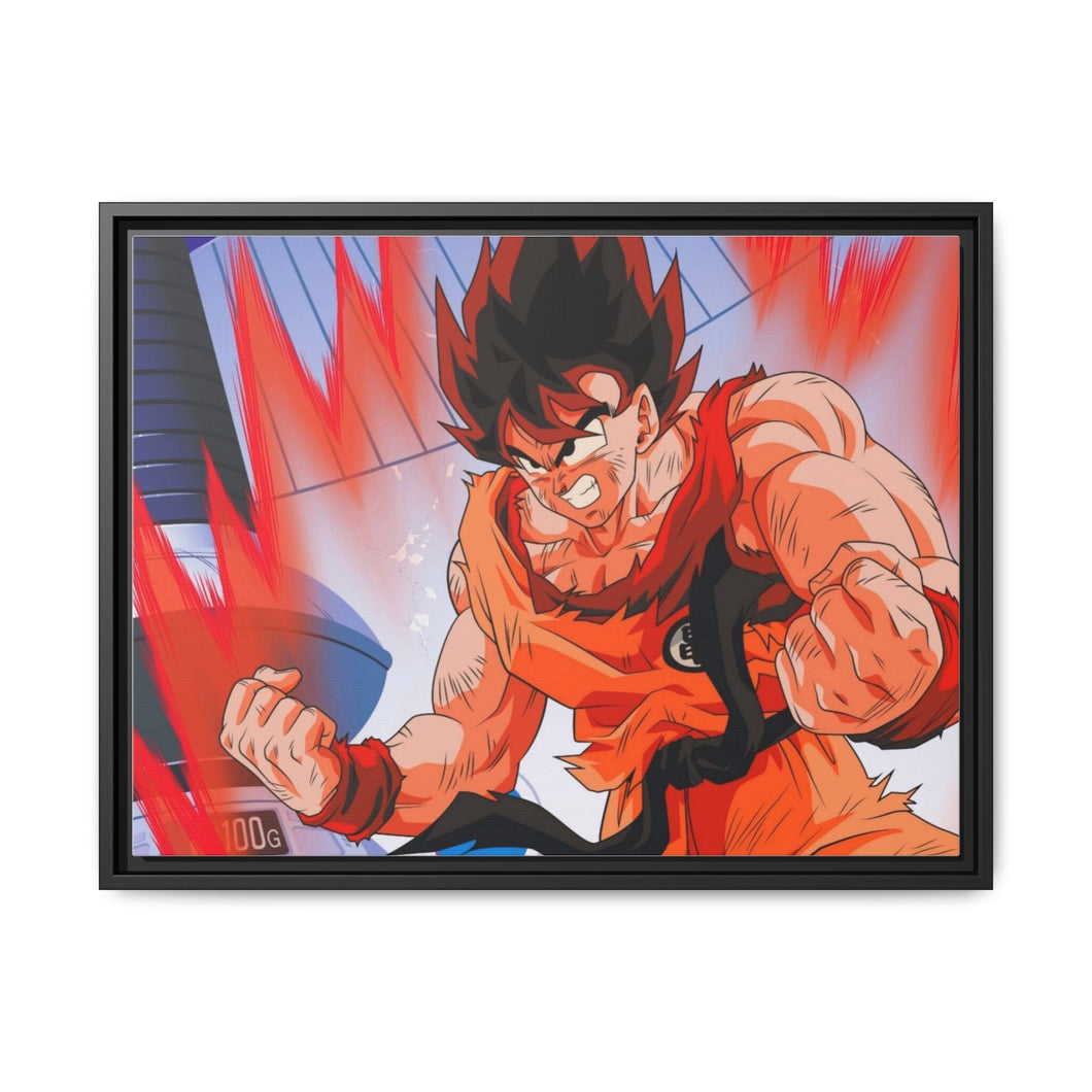 Goku Canvas Framed Art Print