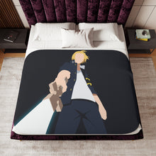 Load image into Gallery viewer, Fire Force Arthur Boyle Sherpa Blanket
