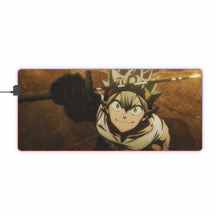 Load image into Gallery viewer, Asta holding Yami's Sword RGB LED Mouse Pad (Desk Mat)
