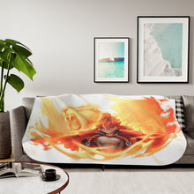 Load image into Gallery viewer, Black Clover Mereoleona Vermillion Sherpa Blanket

