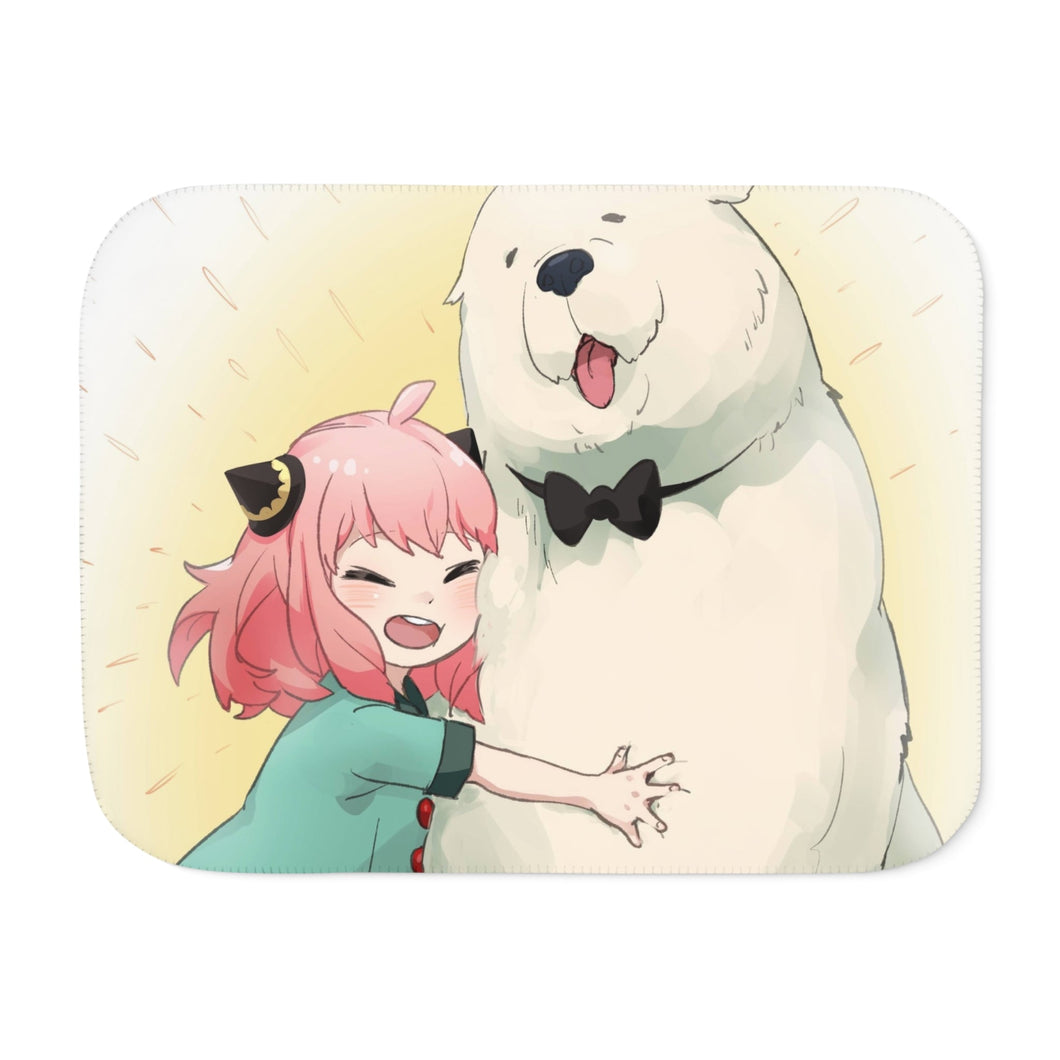 Anime Spy x Family Sherpa Blanket
