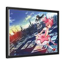 Load image into Gallery viewer, Puella Magi Madoka Magica Homura Akemi, Madoka Kaname Canvas Framed Art Print
