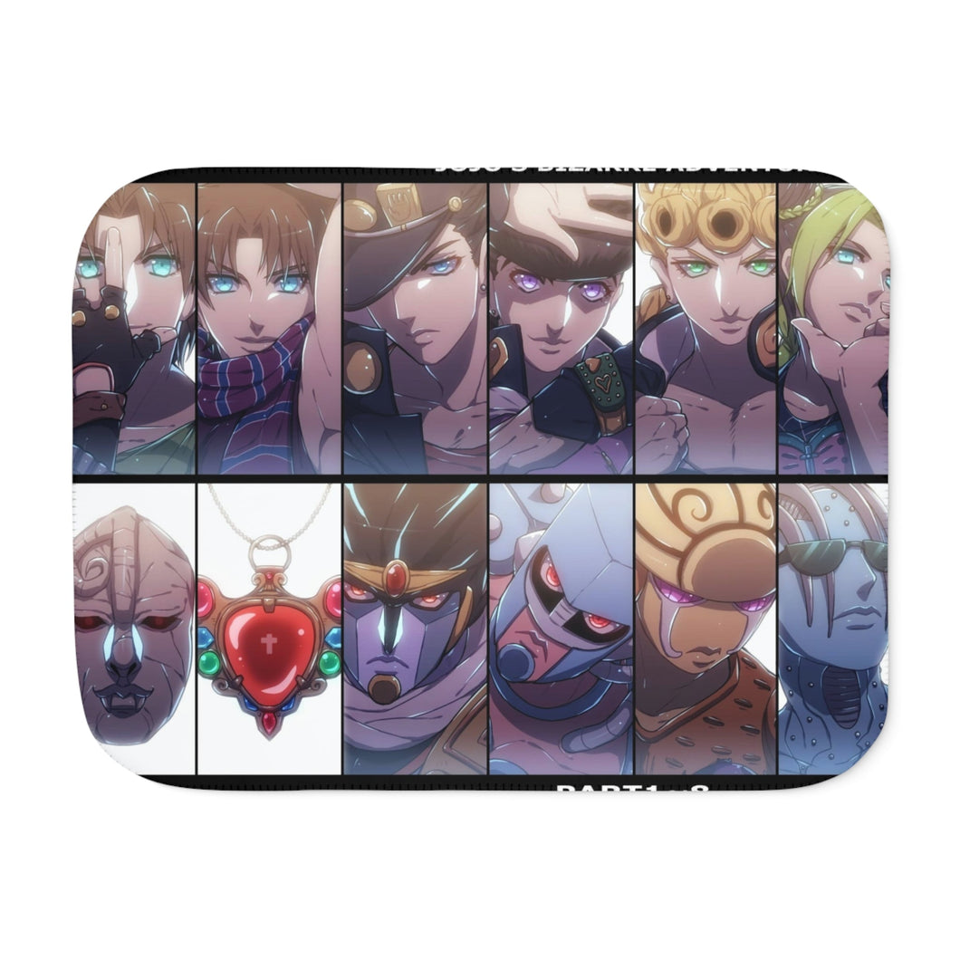 Anime Jojo's Bizarre Adventurer Sherpa Blanket