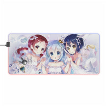 Load image into Gallery viewer, Is the Order a Rabbit? RGB LED Mouse Pad (Desk Mat)
