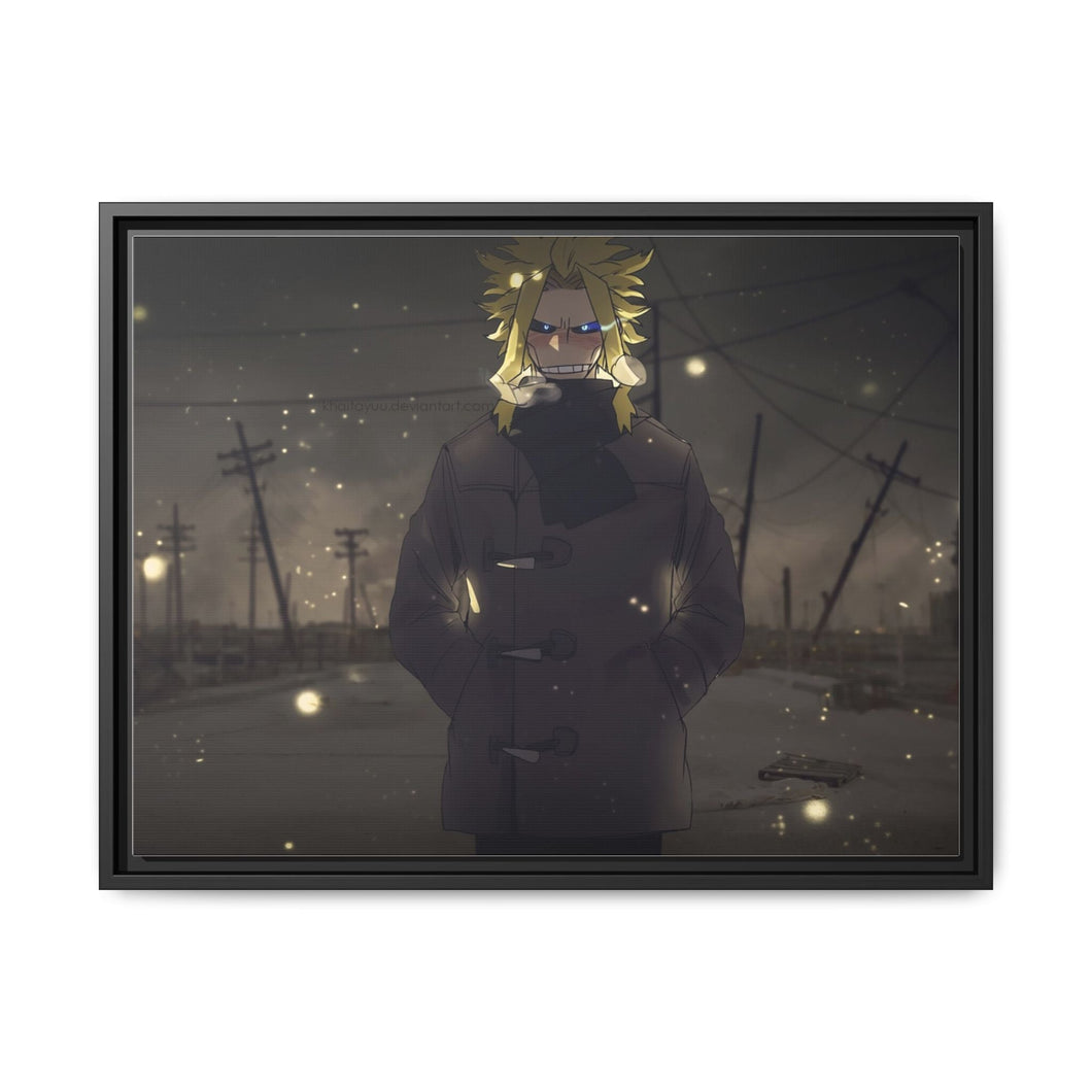 My Hero Academia All Might Canvas Framed Art Print