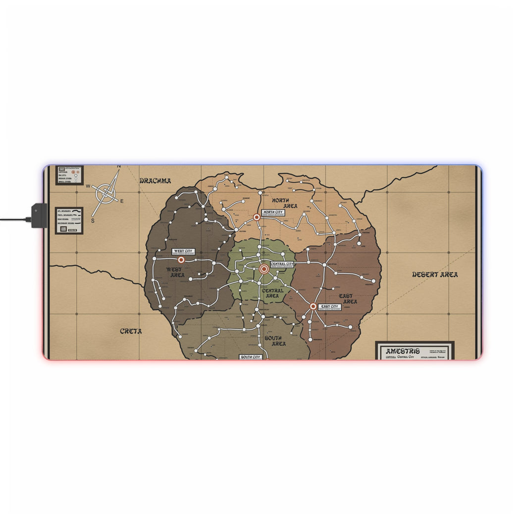 FullMetal Alchemist RGB LED Mouse Pad (Desk Mat)