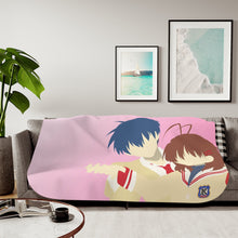 Load image into Gallery viewer, Clannad Tomoya Okazaki, Nagisa Furukawa Sherpa Blanket
