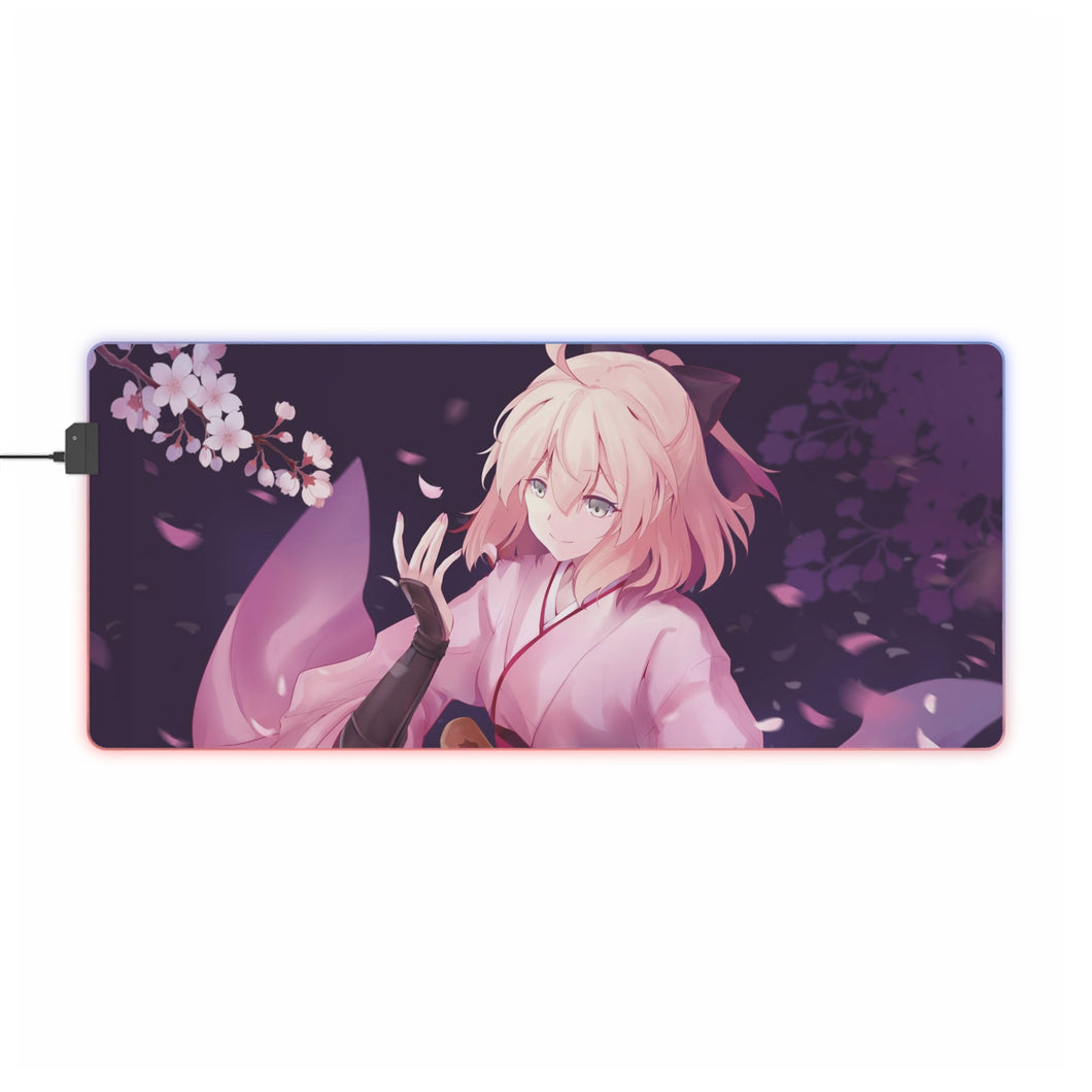Sakura Saber RGB LED Mouse Pad (Desk Mat)