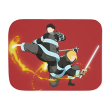 Load image into Gallery viewer, Fire Force Minimalistfor Desktop Sherpa Blanket
