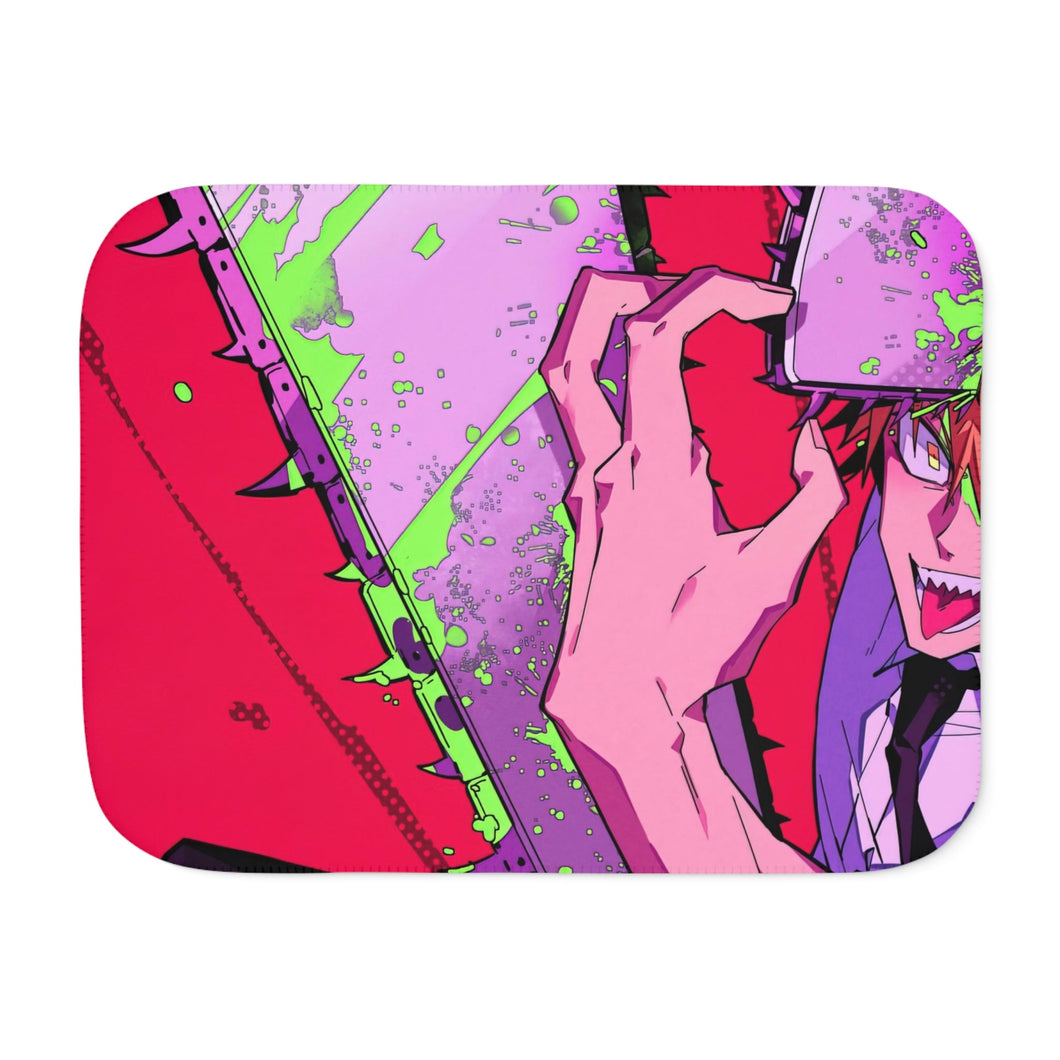 Anime Chainsaw Man Sherpa Blanket