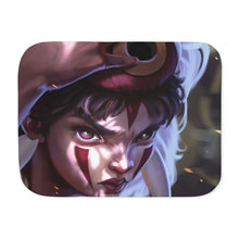 Load image into Gallery viewer, Anime Princess Mononoke Sherpa Blanket
