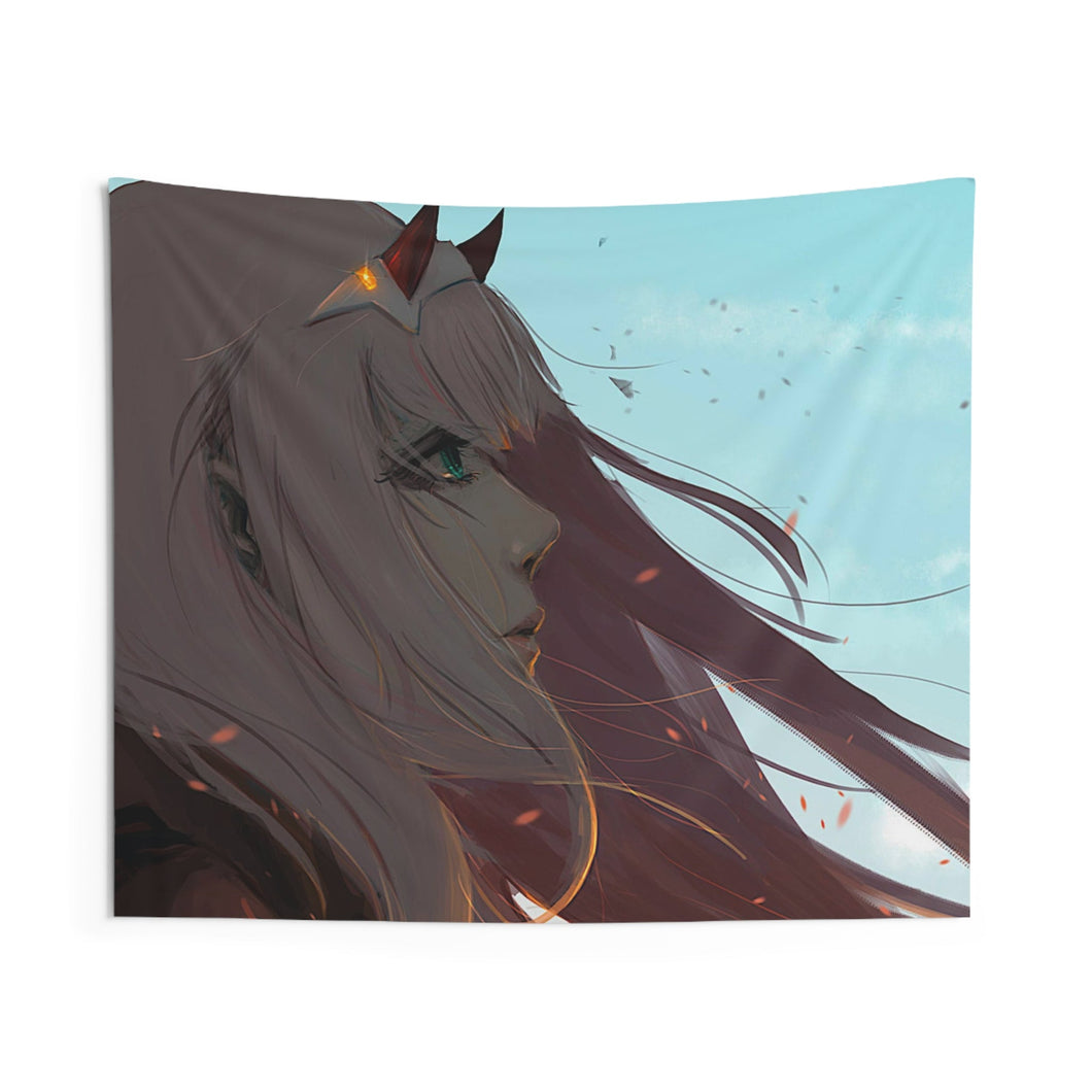 Zero Two Fanart Indoor Wall Tapestry