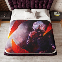 Load image into Gallery viewer, Tokyo Ghoul Ken Kaneki Sherpa Blanket
