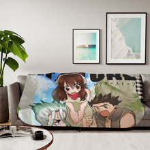 Load image into Gallery viewer, Dr. Stone Yuzuriha Ogawa Sherpa Blanket

