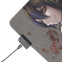 Load image into Gallery viewer, Blue Exorcist RGB LED Mouse Pad (Desk Mat)
