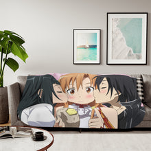 Load image into Gallery viewer, Kirito,Asuna and Yui Sherpa Blanket
