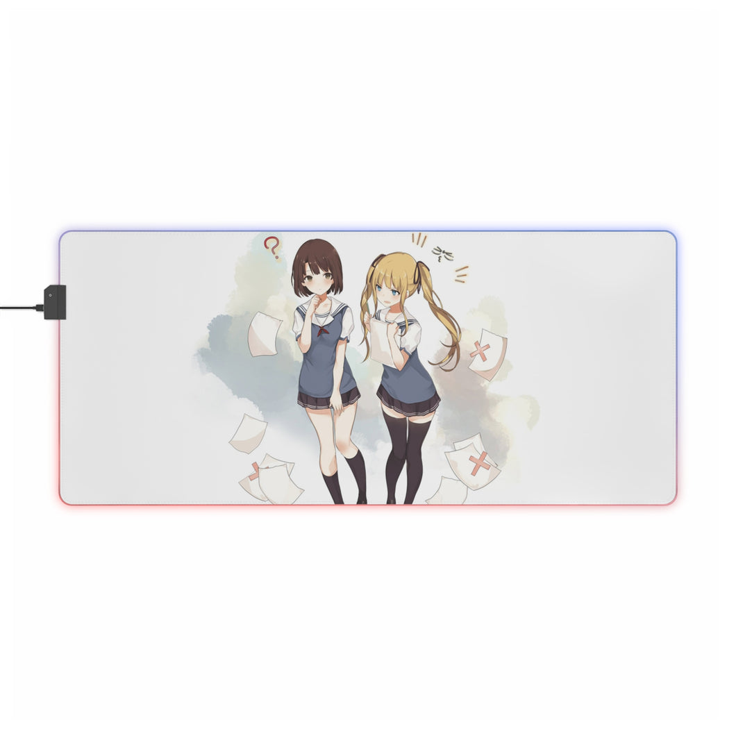 Saekano: How to Raise a Boring Girlfriend Eriri Spencer Sawamura RGB LED Mouse Pad (Desk Mat)