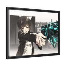 Load image into Gallery viewer, Akane Tsunemori with a dominator Canvas Framed Art Print

