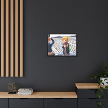 Load image into Gallery viewer, Hinata Shouyou &amp; Yachi Hitoka Canvas Framed Art Print
