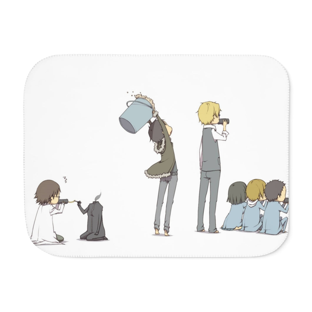 Durarara!! Izaya Orihara, Shizuo Heiwajima, Celty Sturluson, Masaomi Kida, Anri Sonohara Sherpa Blanket