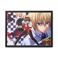 High School DxD Issei Hyoudou, Yuuto Kiba, Ddraig Canvas Framed Art Print