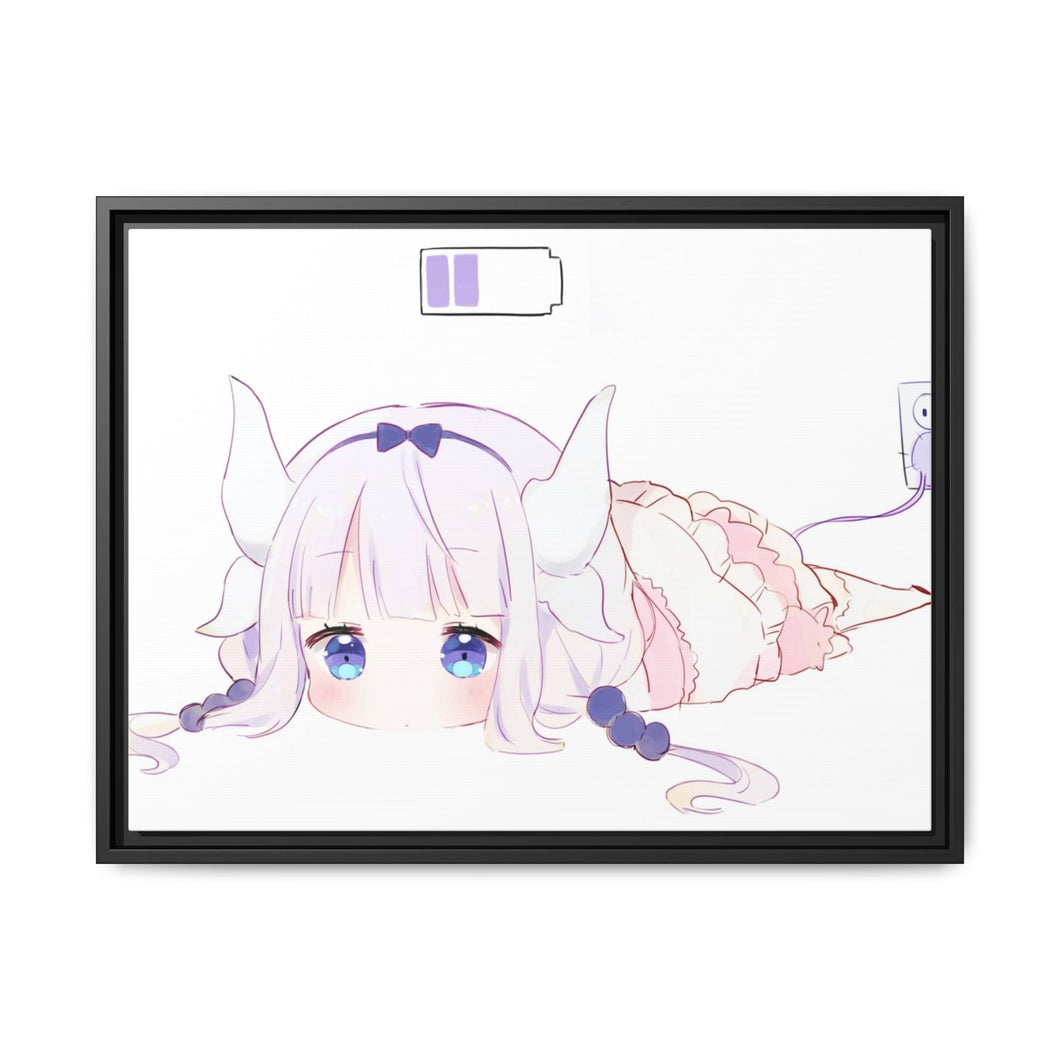 Miss Kobayashi's Dragon Maid Kanna Kamui, Kobayashi San Chi No Maid Dragon Canvas Framed Art Print