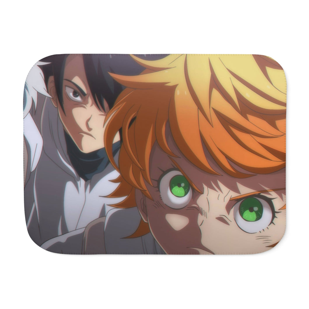 The Promised Neverland Ray, Norman, Emma Sherpa Blanket