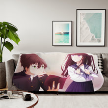 Load image into Gallery viewer, Eru Chitanda  And  Hōtarō Oreki Looking each other Sherpa Blanket
