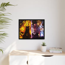 Load image into Gallery viewer, Naruto and Sasuke Canvas Framed Art Print
