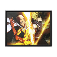 Genos and Saitama Canvas Framed Art Print