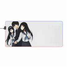Load image into Gallery viewer, Eru Chitanda  And  Hōtarō Oreki RGB LED Mouse Pad (Desk Mat)
