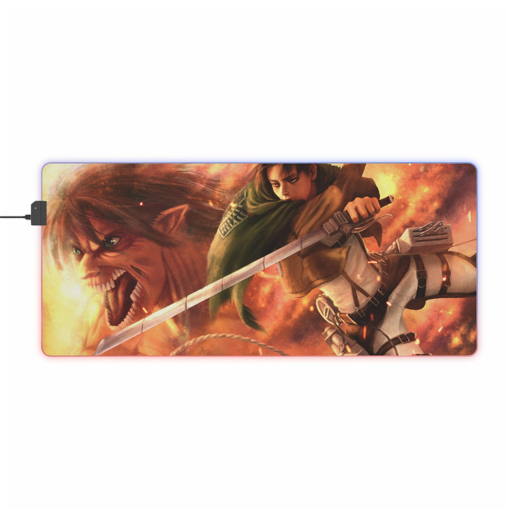 Anime Attack On Titan RGB LED Mouse Pad (Desk Mat)