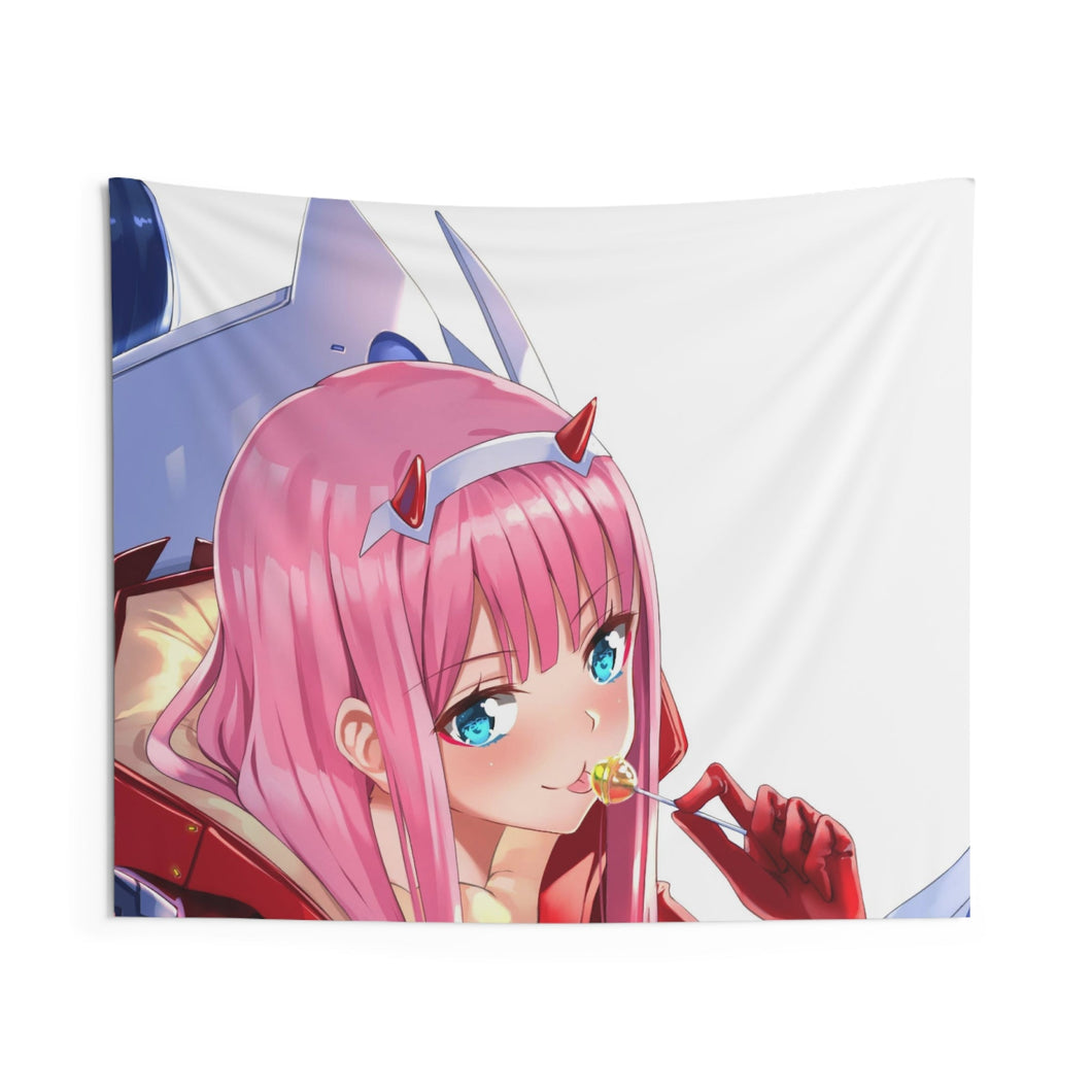 Zero Two and Ichigo Indoor Wall Tapestry
