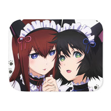 Load image into Gallery viewer, Kurisu &amp; Mayuri Sherpa Blanket

