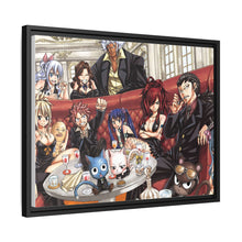 Load image into Gallery viewer, Fairy Tail Natsu Dragneel, Erza Scarlet, Gray Fullbuster, Lucy Heartfilia, Happy Canvas Framed Art Print
