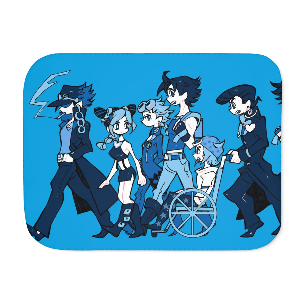 Anime Jojo's Bizarre Adventure Sherpa Blanket