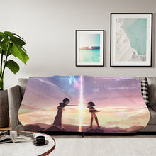 Load image into Gallery viewer, Taki and Mitsuha (Your Name) Sherpa Blanket
